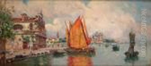"la Entrada Al Bacino, Venecia". - view 1