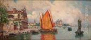 "la Entrada Al Bacino, Venecia". by Antonio Maria de Reyna