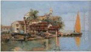 Barcas En El Squero Di San 
Trovaso, Con San Gervasio Y San Protasio Al Fondo (gondola Yard In The 
Squero Of San Trovaso, S. Gervasio E Protasio In The Background)