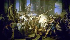 Theseus Conquering the Bull at Marathon