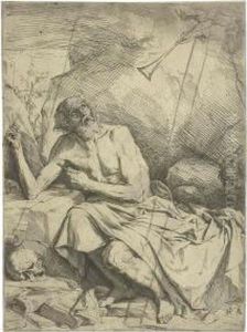 Saint Jerome Hearing The Trumpet Of The Last Judgement by Jusepe de Ribera