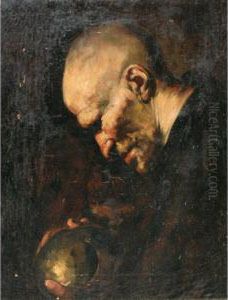 A Philosopher Contemplating The World by Jusepe de Ribera