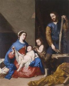 The Holy Family And The Infant St. John In The Carpenter""""s Workshop