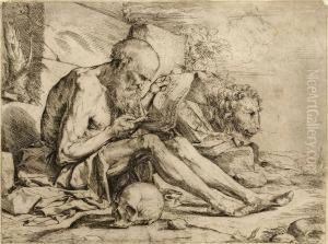 St. Jerome In The Wilderness by Jusepe de Ribera