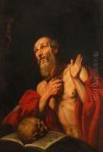 The Penitent Saintjerome by Jusepe de Ribera