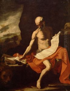 Saint Jerome In The Wilderness by Jusepe de Ribera