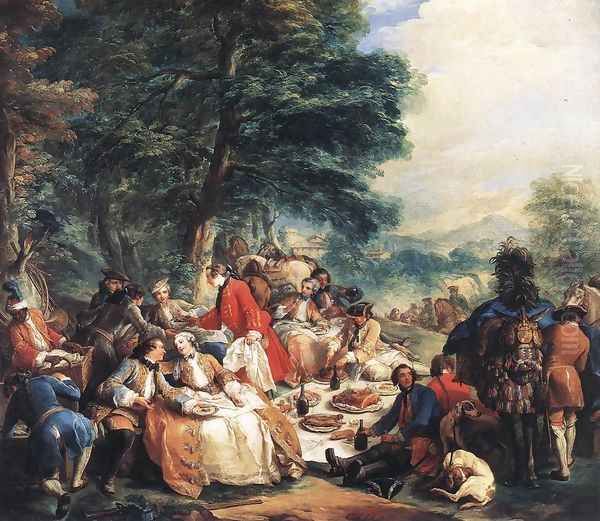 Halt During the Hunt 1737 by Carle van Loo