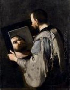 Filosofo Allo Specchio by Jusepe de Ribera