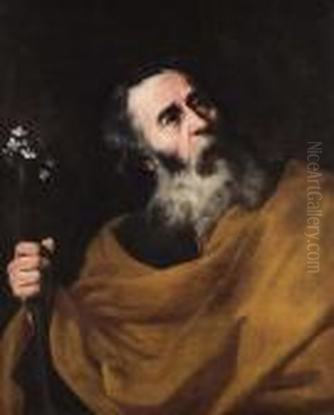 San Giuseppe Con Il Bastone Fiorito - view 1