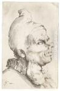 Groser Groteskenkopf by Jusepe de Ribera