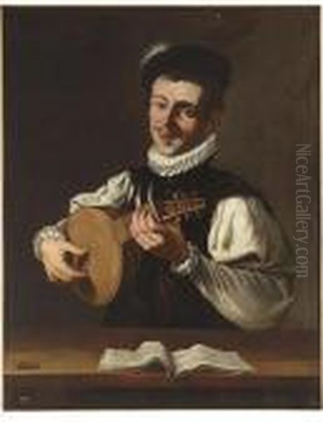 A Lute Player (the Sense Of Hearing) - view 1
