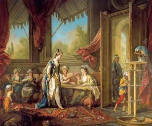 The Sultana Sets Work for the Odalisques by Carle van Loo