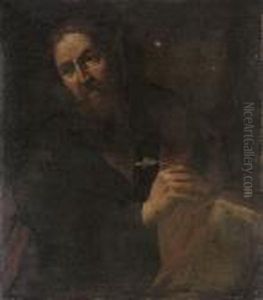Saint Matthew
With Indistinct Inscription (on An Old Label Attached To Thestretcher)
