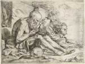 Saint Jerome In The Desert (b. 3; B. 13) by Jusepe de Ribera