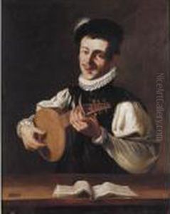 Lute Player: The Sense Of Hearing by Jusepe de Ribera