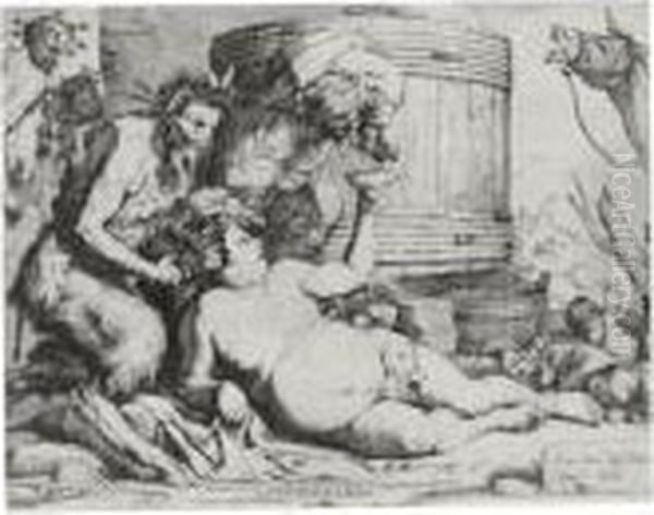 The Drunken Silenus (bartsch 3; Brown 14) - view 1