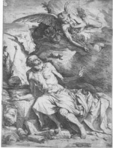 St Jerome Hearing The Trumpet Of The Last Judgement (#) Drunken Silenus by Jusepe de Ribera