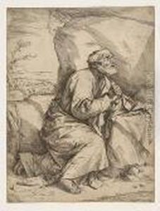 The Penitence Of St. Peter<</b> by Jusepe de Ribera