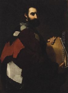 A Philosopher, Three-quarter-length, Holding A Book by Jusepe de Ribera