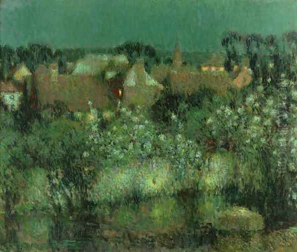 Rooftops in Moonlight - view 1