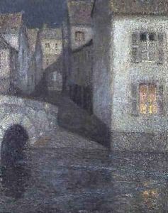 Houses on the river Chartres