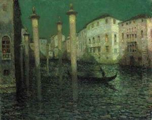 Le Grand Canal, Venise by Henri Eugene Augustin Le Sidaner