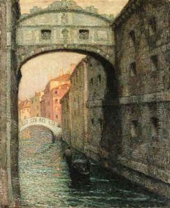 Venise, Le Pont des Soupirs (The Bridge of Sighs) by Henri Eugene Augustin Le Sidaner