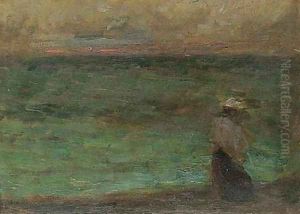 Au bord de la mer by Henri Eugene Augustin Le Sidaner