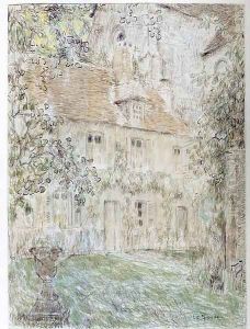 Facade de la maison de Gerberoy by Henri Eugene Augustin Le Sidaner