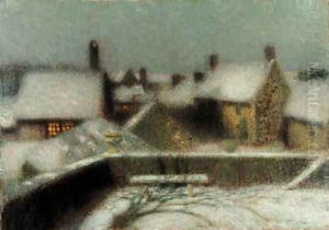 La terrasse by Henri Eugene Augustin Le Sidaner
