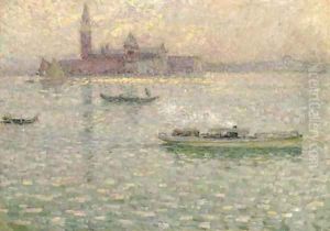San Giorgio Maggiore, Venise by Henri Eugene Augustin Le Sidaner