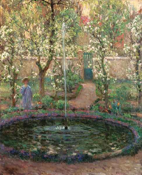 Jeune fille au jardin - view 1