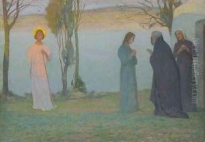 Le depart de Tobie by Henri Eugene Augustin Le Sidaner