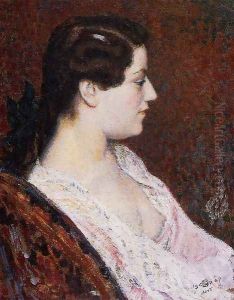 Woman with Bared Breast by Georges Lemmen