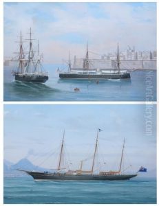 Entering The Harbor, Naples by Antonio de Simone