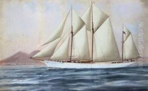 The Royal Yacht Squadron's Three-masted Schooner