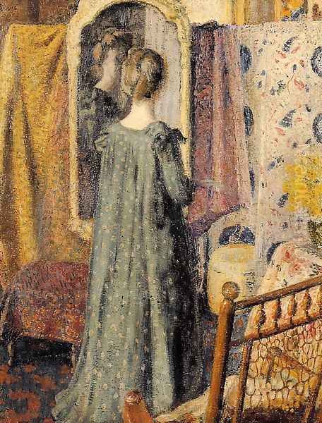 Woman Standing in Front of the Mirror - view 1