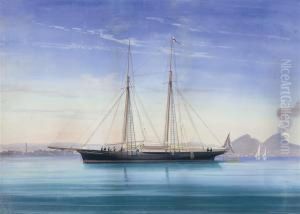 A Royal Yacht Squadron Racing Schooner Under Sail