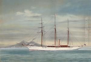 The Royal Yacht Squadron's Steam Yacht 
Norseman
 In The Bay Of Naples; And 
Norseman
 In Stormy Waters