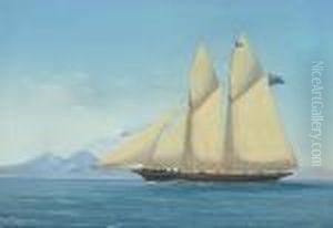 Morning Star Leaving The Port Of Naples by Antonio de Simone