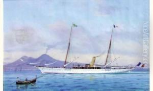 "voilier De Plaisance Francais En Baie De Naples". by Antonio de Simone