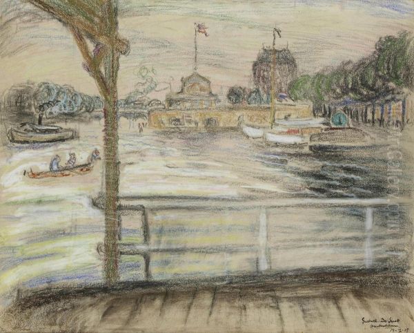 A View Of The Amstel With The Amstel Hotel In The Distance, Amsterdam - view 1