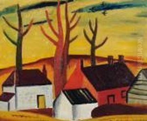Paysage Aux Toits Rouges by Gustave De Smet