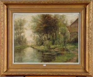 Paysage A La Riviere by Gustave De Smet