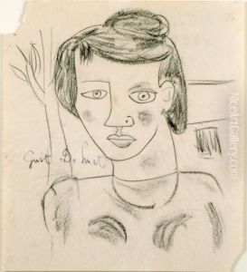 Portrait De Femme by Gustave De Smet