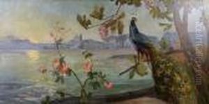 Paysage Avec Paon