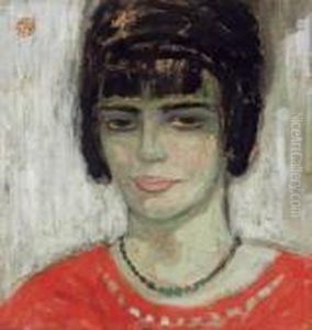 Tete De Jeune Femme by Gustave De Smet