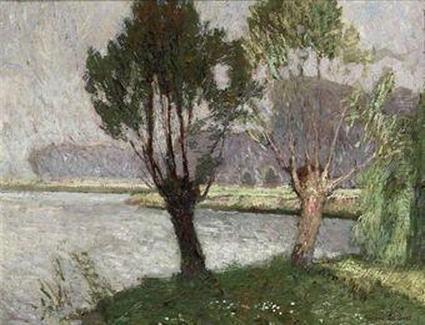 Willows Along A Stream - view 1