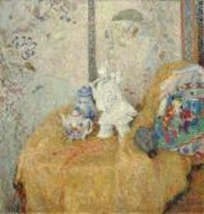 Porcelaine Dans Un Interieur by Gustave De Smet