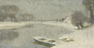 The Leie Inwintertime by Gustave De Smet